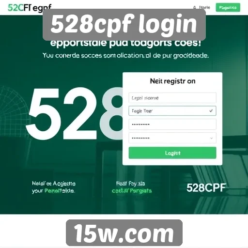 Benefícios de se registrar no 528cpf login